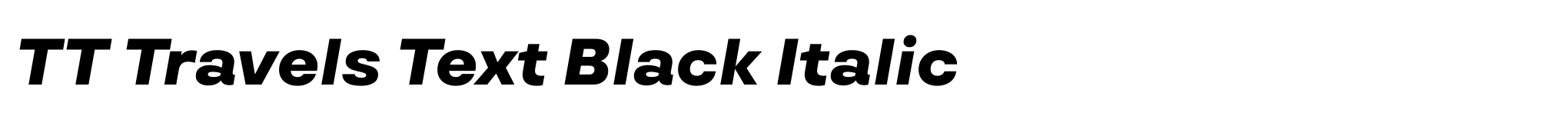 TT Travels Text Black Italic image